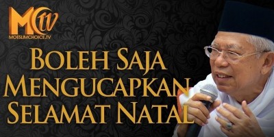 Ma'ruf Amin Boleh Saja Mengucapkan Selamat Natal