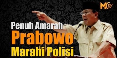 Penuh Amarah Prabowo Marahi Polisi