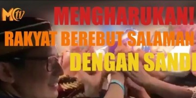 MENGHARUKAN! RAKYAT BEREBUT SALAMAN DENGAN SANDI