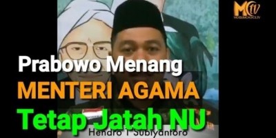 PRABOWO MENANGMENTERI AGAMA JATAH NU