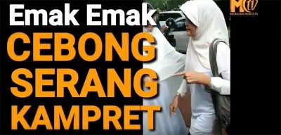 Emak Emak Cebong Serang Kampret