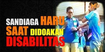 SANDIAGA HARU SAAT DIDOAKAN DISABILITAS