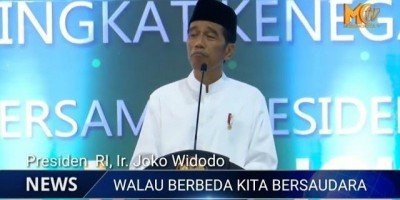 Presiden Joko Widodo : WALAU BERBEDA KTA BERSAUDARA