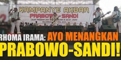 RHOMA IRAMA: AYO MENANGKAN PRABOWO-SANDI!