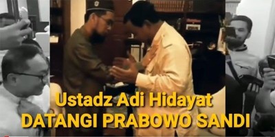 USTADZ ADI HIDAYAT DATANGI PRABOWO