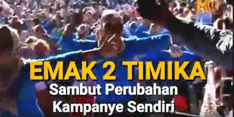 TIMIKA PECAH TANPA PRABOWO SANDI