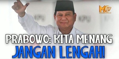 PRABOWO:  KITA MENANG !