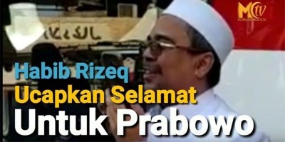 Habib Rizieq Ucapkan Selamat Pada Prabowo