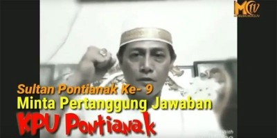 SULTAN TUNTUT KPU PONTIANAK