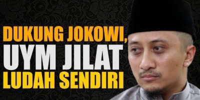 DUKUNG JOKOWI, UYM JILAT LUDAH SENDIRI