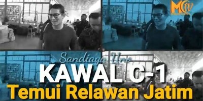 SANDI KUNJUNGI RELAWAN JATIM