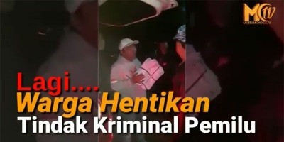 Lagi.. Warga Hentikan Tindak Kriminal Pemilu