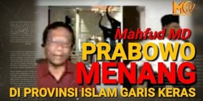 MAHFUD MD: PRABOWO MENANG DI PROVINSI GARIS KERAS