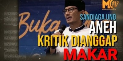 Sandiaga: Aneh! Kritik = Makar