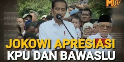 Jokowi Pidato Didampingi Ma'ruf Amin