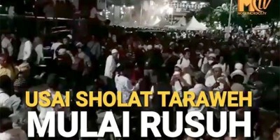 Mulai Rusuh, Massa Membubarkan Diri