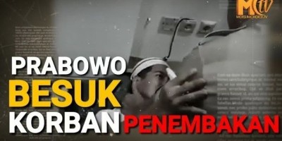 Prabowo Besuk Korban Penembakan