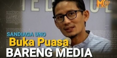 Sandiaga Uno Buka Puasa Bareng Media