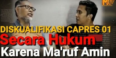 SECARA HUKUM DISKUALIFIKASI 01 KARENA MA'RUF AMIN