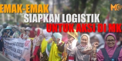 EMAK EMAK SIAPKAN LOGISTIK UNTUK AKSI DI MK