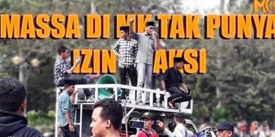 MASSA DI MK TAK PUNYA IZIN AKSI