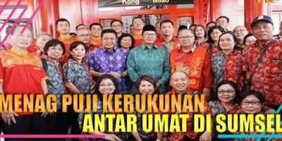 MENAG PUJI KERUKUNAN ANTAR UMAT DI SUMSEL