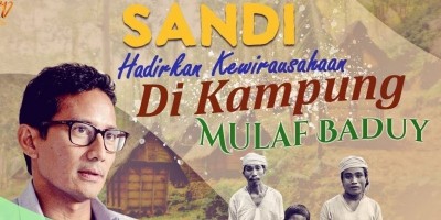 SANDI HADIRKAN KEWIRAUSAHAAN DI KAMPUNG MUALAF BADUY