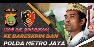 UAS DILAPORKAN KE BARESKRIM DAN POLDA METRO JAYA