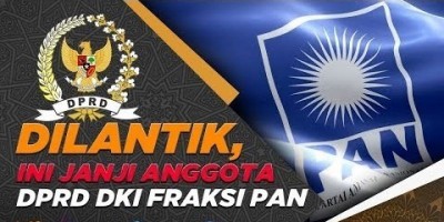 DILANTIK, INI JANJI ANGGOTA DPRD DKI FRAKSI PAN