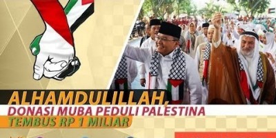 ALHAMDULILLAH, DONASI MUBA PEDULI PALESTINA TEMBUS RP 1 MILIAR