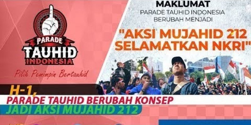 H-1, PARADE TAUHID BERUBAH KONSEP JADI AKSI MUJAHID 212