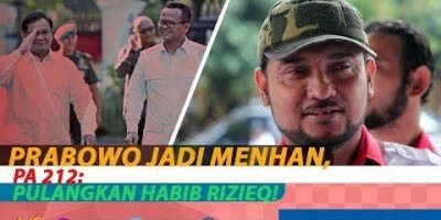 PRABOWO JADI MENHAN, PA 212: PULANGKAN HABIB RIZIEQ!