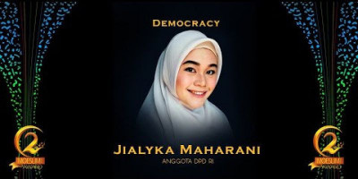 DEMOCRACY AWARD: ANGGOTA DPD RI, JIALYKA MAHARANI