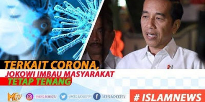 TERKAIT CORONA, JOKOWI IMBAU MASYARAKAT TETAP TENANG