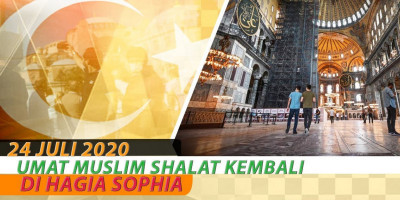 Umat Muslim Shalat Kembali Di Hagia Sophia