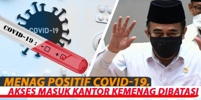 Menag Positif Covid-19, Akses Masuk Kantor Kemenag Dibatasi