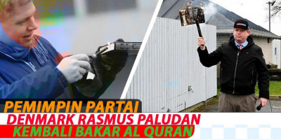 Pemimpin Partai Denmark Rasmus Paludan Kembali Bakar Al Quran