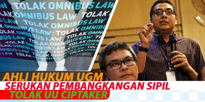 Ahli Hukum UGM Serukan Pembangkangan Sipil Tolak UU Ciptaker