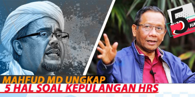 MAHFUD MD UNGKAP 5 HAL SOAL KEPULANGAN HRS