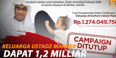 KELUARGA USTADZ MAAHER DAPAT 1,2 MILIAR