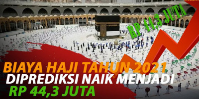 ONGKOS HAJI 2021 NAIK  9,1 JUTA