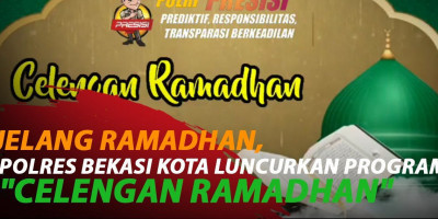 JELANG RAMADHAN, POLRES BEKASI KOTA LUNCURKAN PROGRAM 'CELENGAN RAMADHAN'