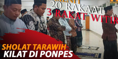 SHOLAT TARAWIH KILAT DI PONPES