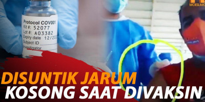 DISUNTIK JARUM KOSONG SAAT DIVAKSIN