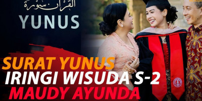 SURAT YUNUS BERGEMA DI WISUDA S-2 MAUDY AYUNDA DI STANFORD UNIVERSITY