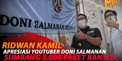 RIDWAN KAMIL APRESIASI DONI SALMANAN BANTU WARGA TERDAMPAK PPKM