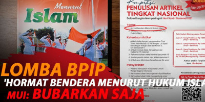 LOMBA BPIP 'HORMAT BENDERA MENURUT HUKUM ISLAM' TUAI KRITIK