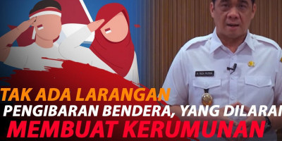 WAGUB DKI TEGASKAN TAK ADA LARANGAN PENGIBARAN BENDERA