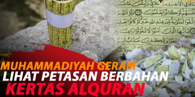 HEBOH, PETASAN BERBAHAN KERTAS AL-QURAN