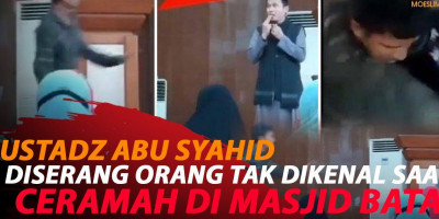 DISERANG SAAT CERAMAH, USTADZ ABU SYAHID BERHASIL KABUR